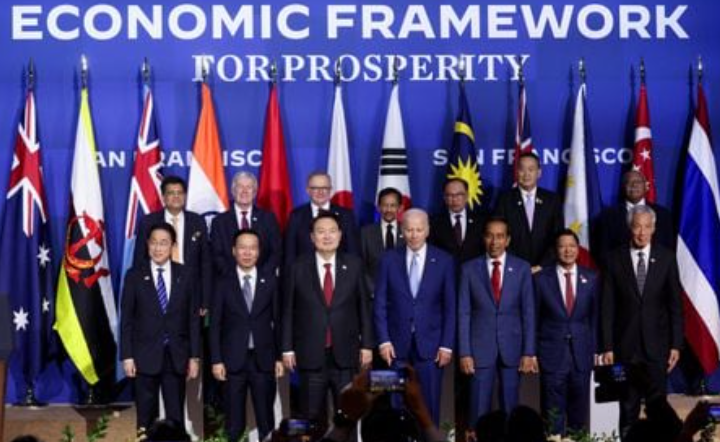Perdana Menteri Jepang Fumio Kishida, Perdana Menteri Australia Anthony Albanese, Presiden AS Joe Biden, Srettha Thavisin, Perdana Menteri Thailand, Perdana Menteri Brunei Hassanal Bolkiah, Presiden Indonesia Joko Widodo, Presiden Korea Selatan Yoon Suk Yeol, Menteri Perdagangan dan Industri India Piyush Goyal,... Memperoleh Hak Lisensi