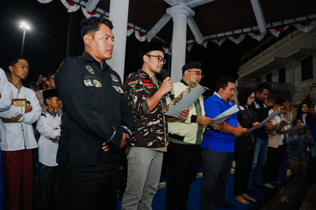 Organisasi Kemasyarakatan Pemuda (OKP) Lintas Iman Jawa Tengah menyerukan pesan kedamaian.